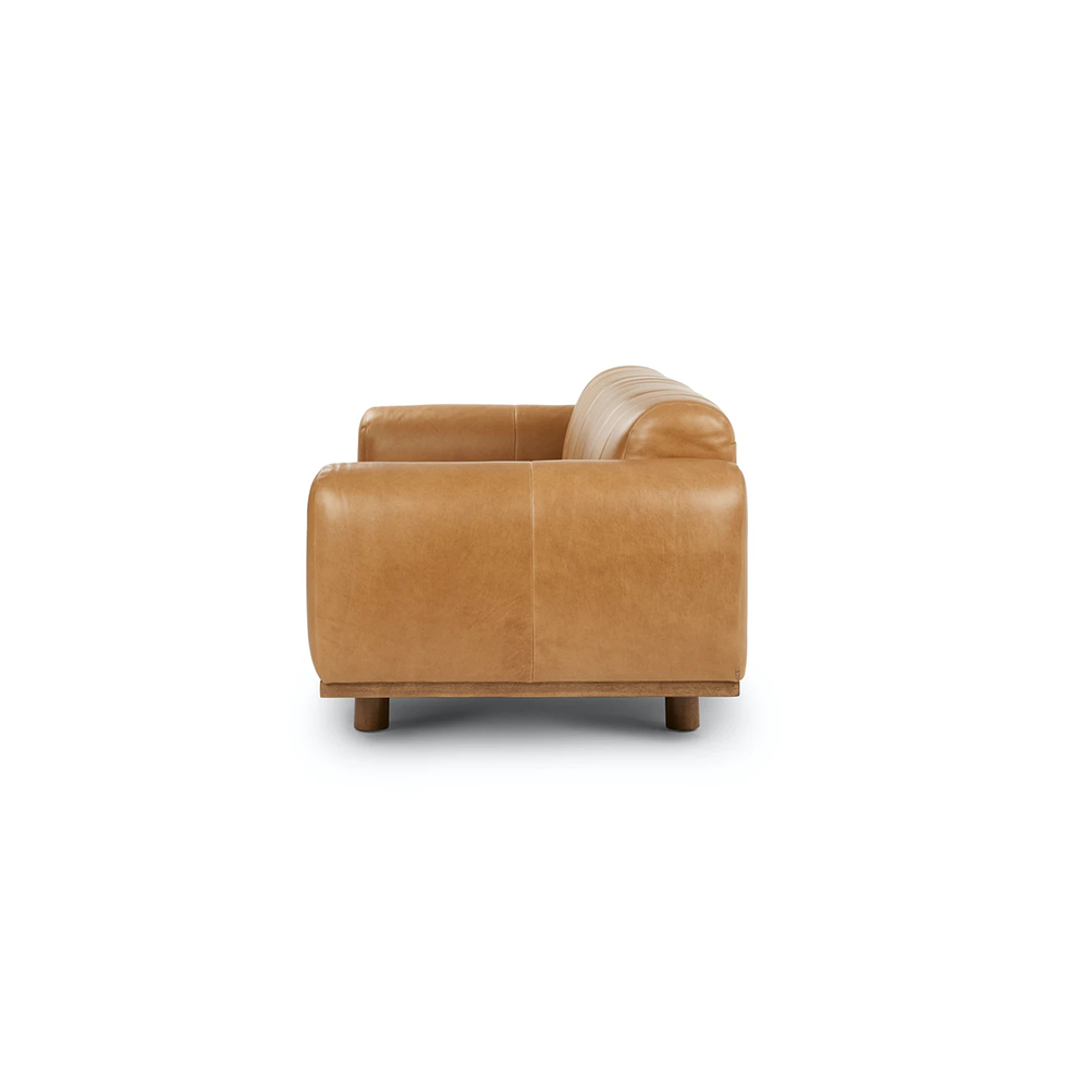 Designer Sofa Set:- Vintage American Style Leatherette Luxury Furniture Sofa Set (Tan)