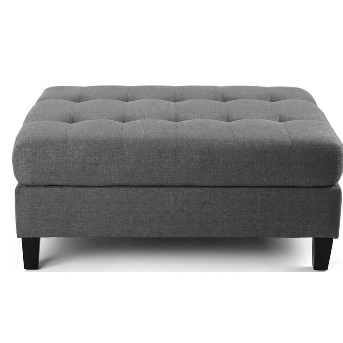 Designer Sofa Set:- Grey L Shape 6 Seater Fabric Luxury Furniture Sofa Set