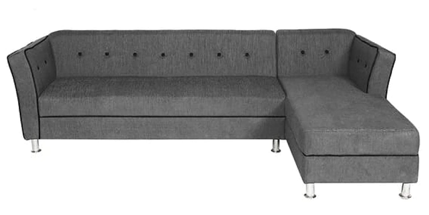 Designer Sofa Set:- Dora L Shape 5 Seater Fabric Luxury Furniture Sofa Set