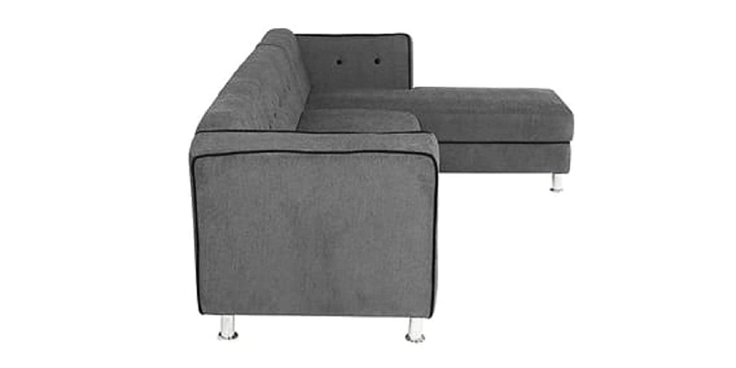 Designer Sofa Set:- Dora L Shape 5 Seater Fabric Luxury Furniture Sofa Set
