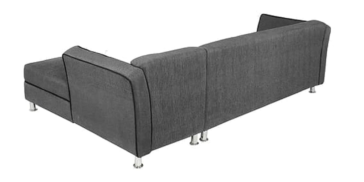 Designer Sofa Set:- Dora L Shape 5 Seater Fabric Luxury Furniture Sofa Set