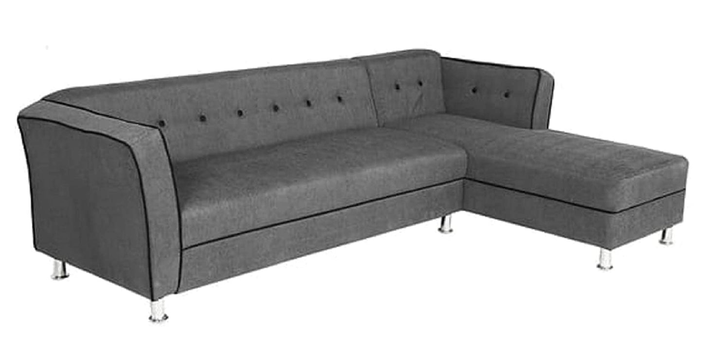Designer Sofa Set:- Dora L Shape 5 Seater Fabric Luxury Furniture Sofa Set
