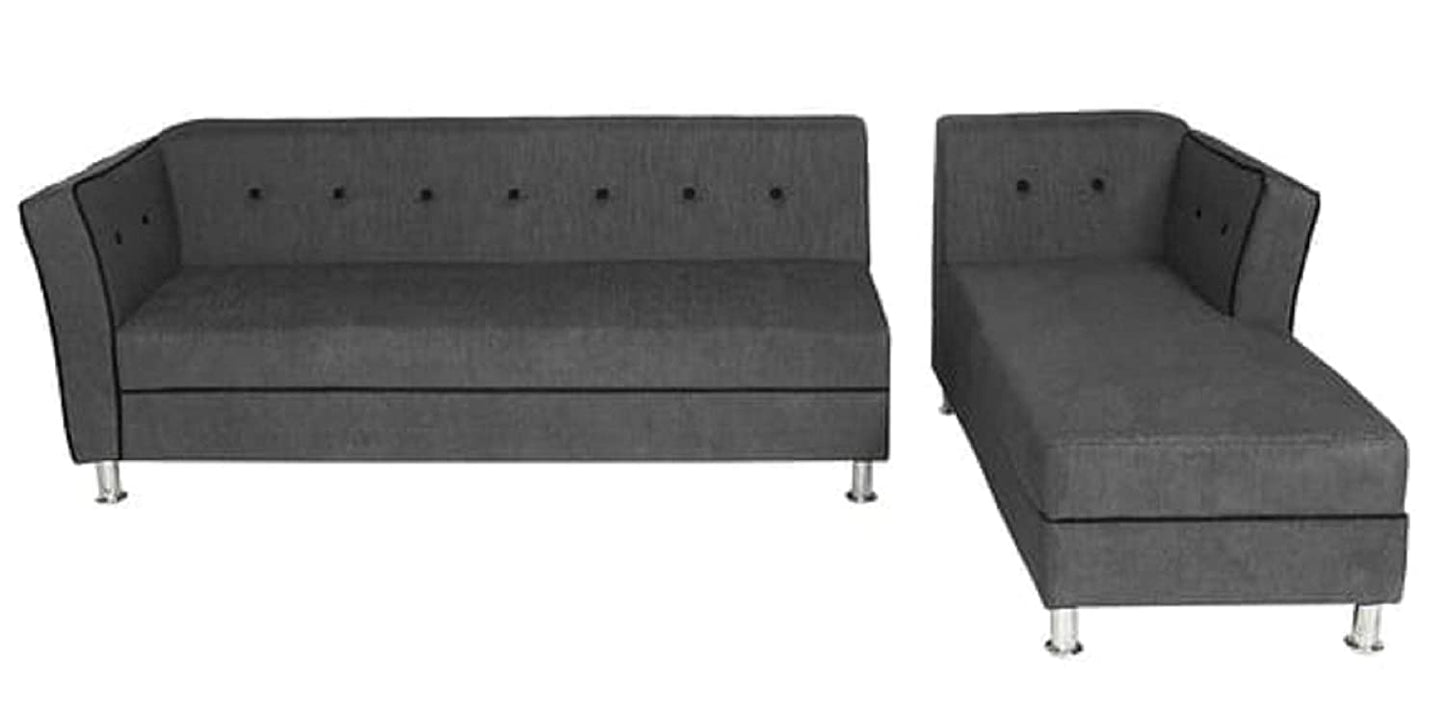 Designer Sofa Set:- Dora L Shape 5 Seater Fabric Luxury Furniture Sofa Set