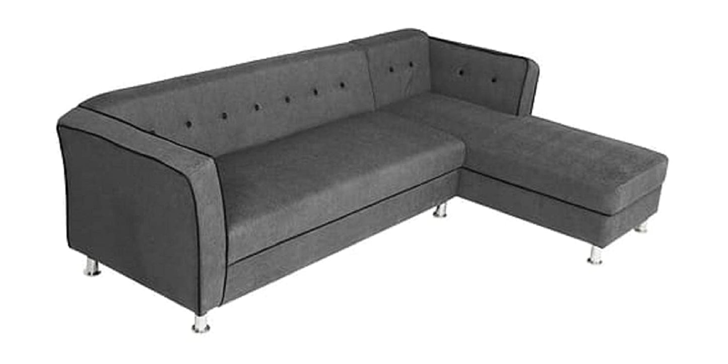 Designer Sofa Set:- Dora L Shape 5 Seater Fabric Luxury Furniture Sofa Set