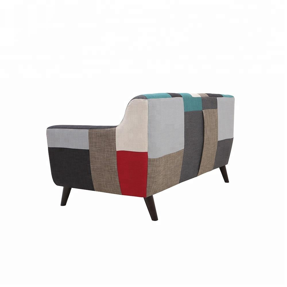 Designer Sofa Set : Fabric Legs Wood Luxury Furniture Sofa Set ( Multicolour)