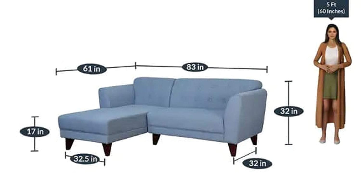 Designer Sofa Set:- LAILY L Shape Fabric 4 Seater Sofa Set Luxury Furniture