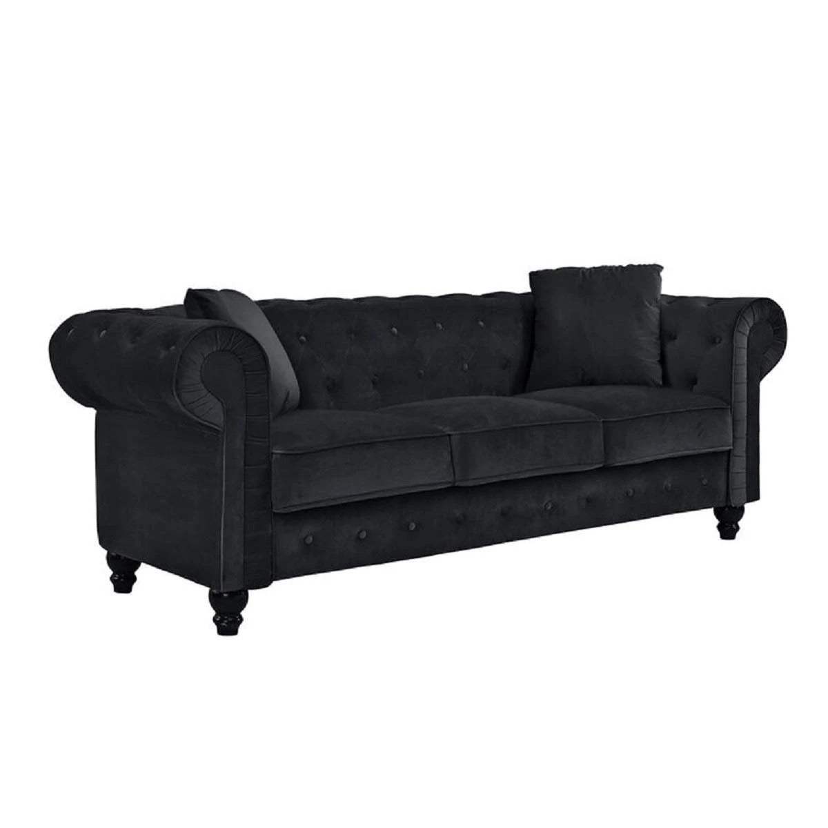 Designer Sofa Set:- Logue 3 Seater Velvet Fabric Sofa Set luxury furniture