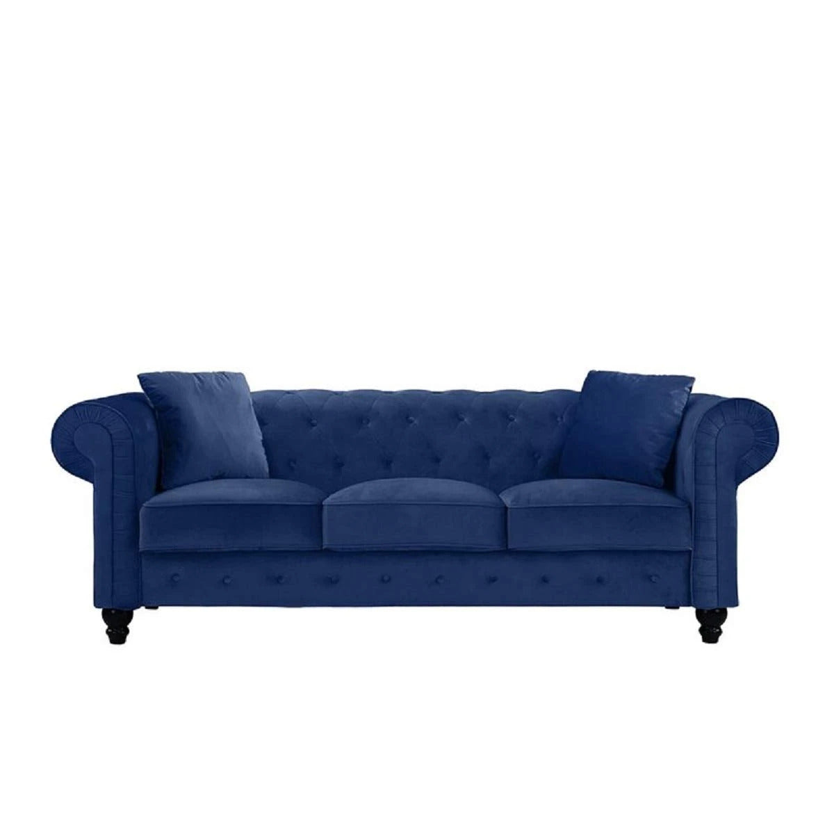 Designer Sofa Set:- Logue 3 Seater Velvet Fabric Sofa Set luxury furniture
