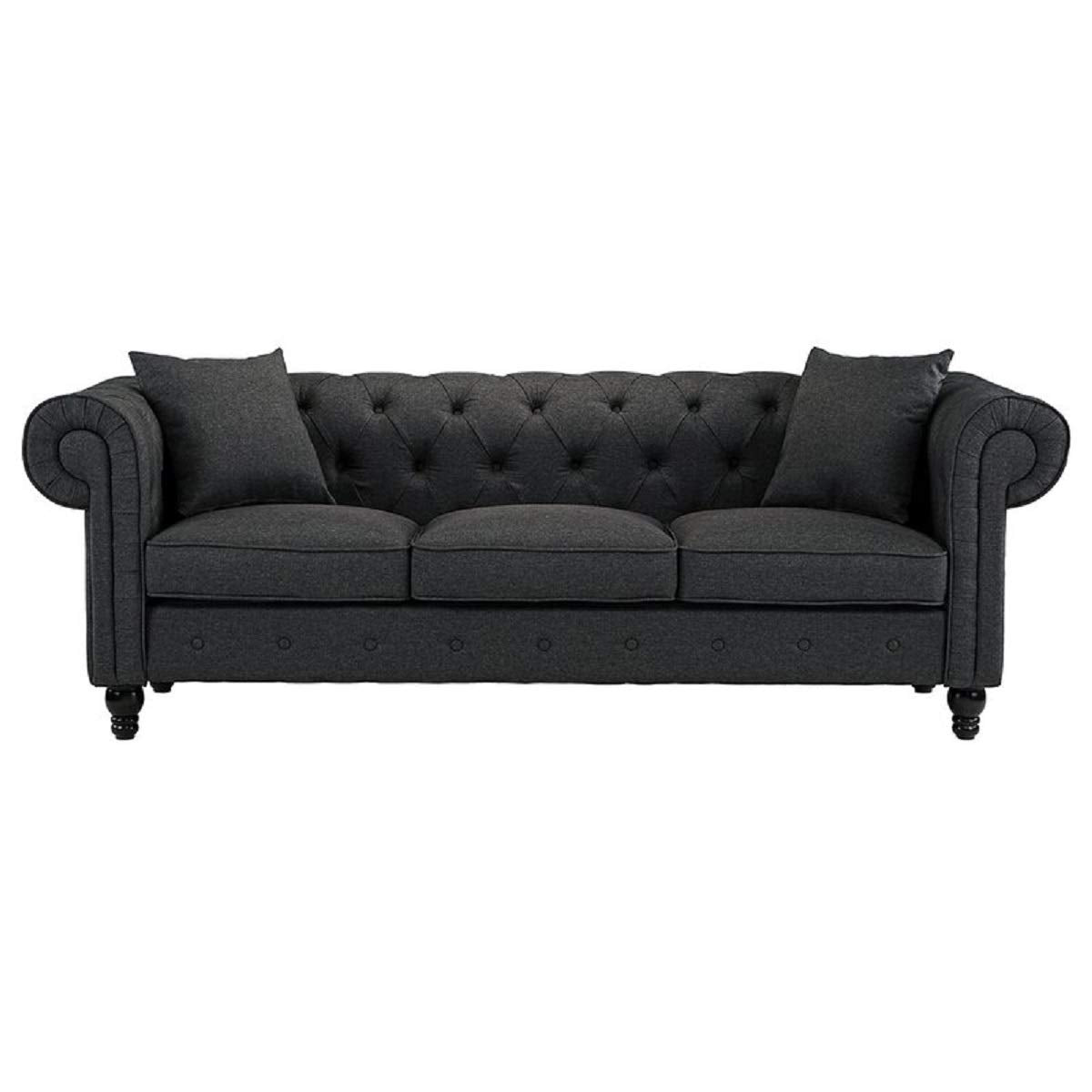 Designer Sofa Set:- Logue 3 Seater Velvet Fabric Sofa Set luxury furniture