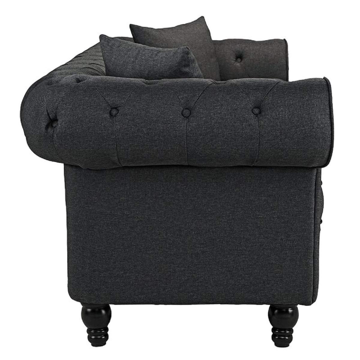 Designer Sofa Set:- Logue 3 Seater Velvet Fabric Sofa Set luxury furniture