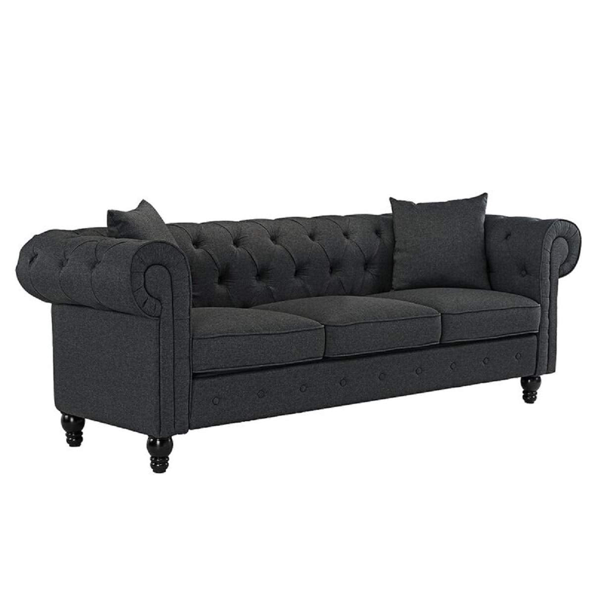 Designer Sofa Set:- Logue 3 Seater Velvet Fabric Sofa Set luxury furniture