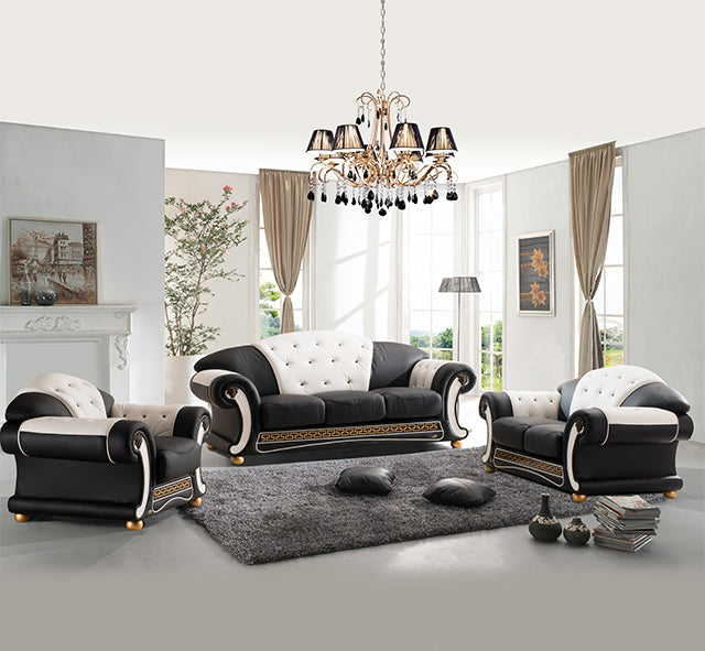 Designer Sofa Set:- American Style Leatherette with wood Luxury Furniture Sofa Set