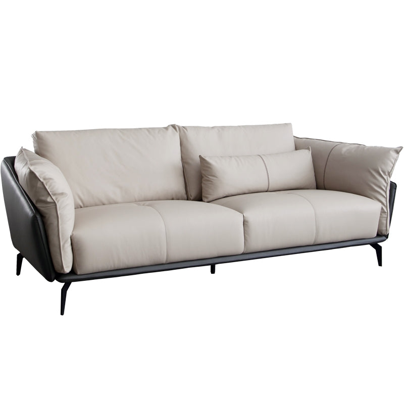 Designer Sofa Set:- Quality Leatherette 3 Seater Luxury Furniture Sofa Set (Cream)