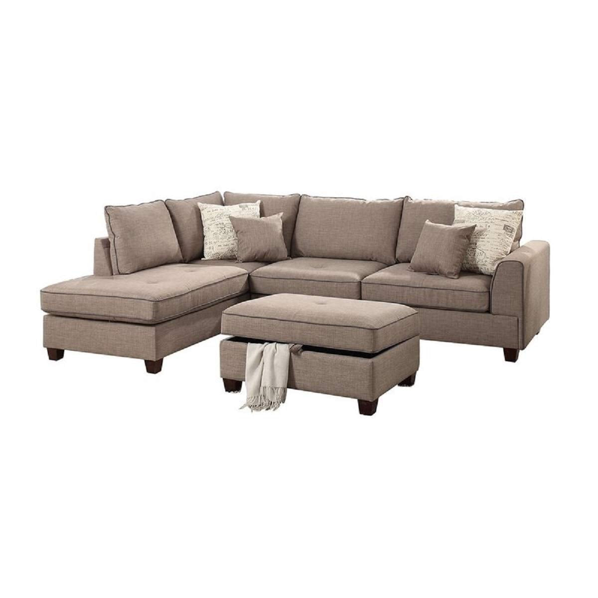 Designer Sofa Set:- Ray L shape 5 Seater Fabric Luxury Furniture Sofa Set