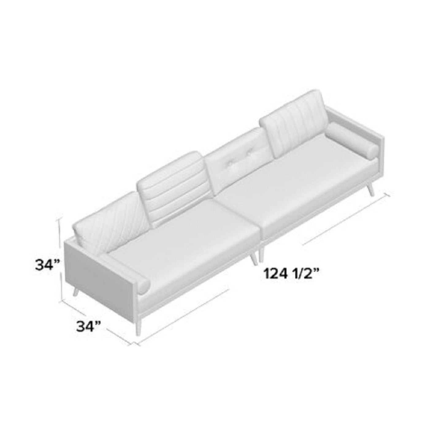 Designer Sofa Set:- Regal 5 Seater Fabric Luxury Furniture Sofa Set (Grey)