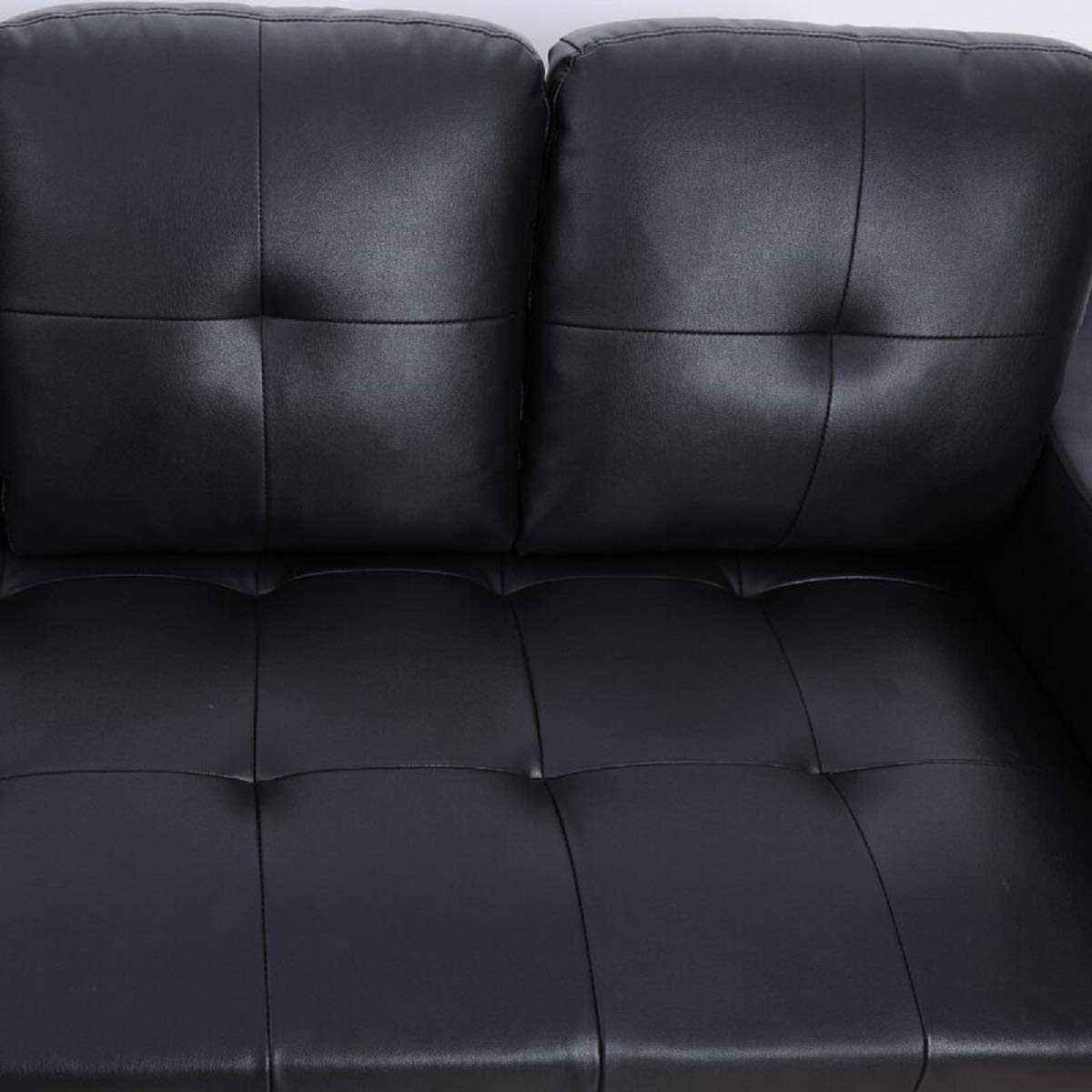 Designer Sofa Set:- Rey L Shape Sofa Set Leatherette Sofa Set Luxury Furniture