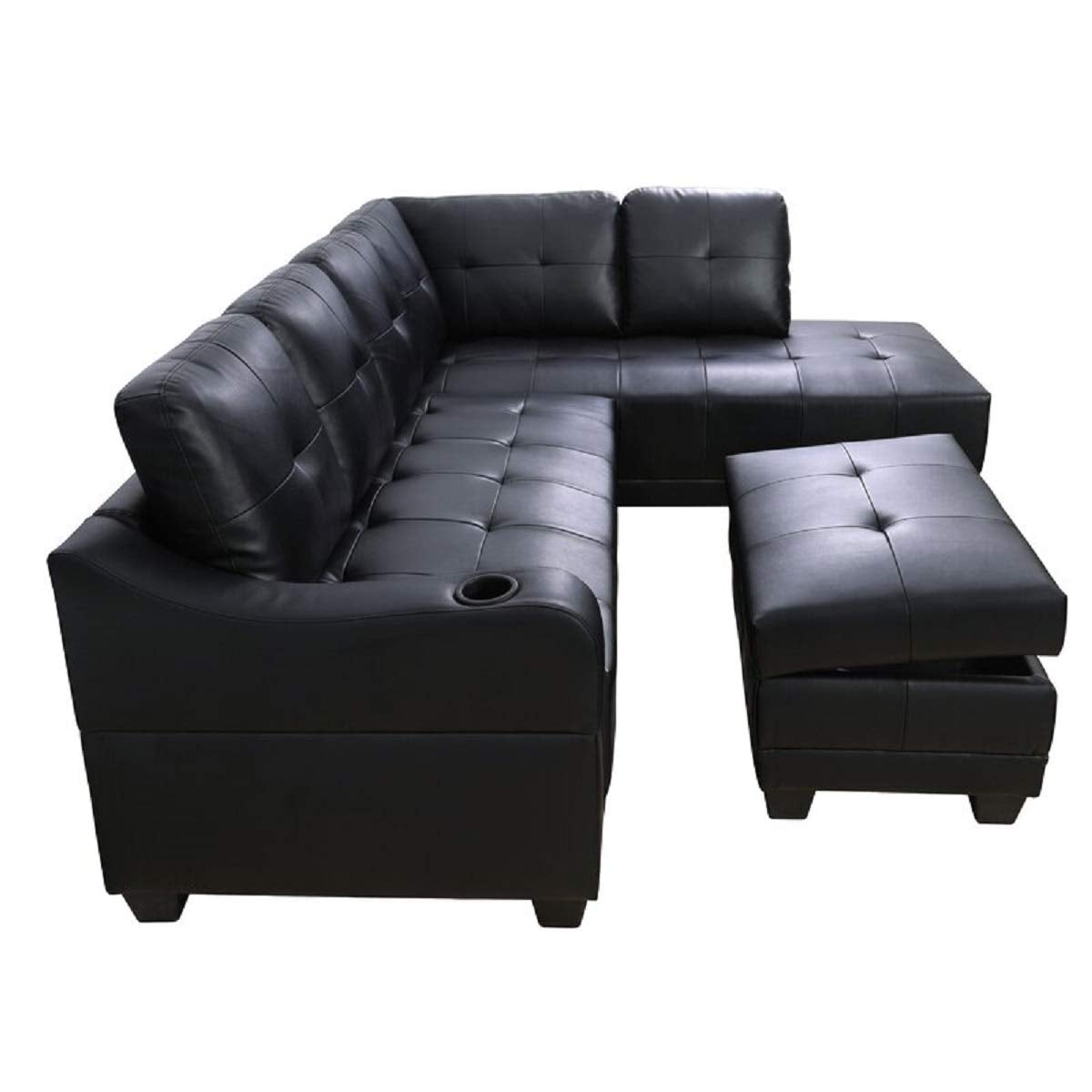 Designer Sofa Set:- Rey L Shape Sofa Set Leatherette Sofa Set Luxury Furniture