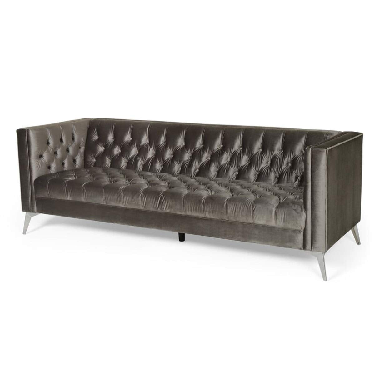 Designer Sofa Set:- Logue 3 Seater Velvet Fabric Luxury Furniture Sofa Set