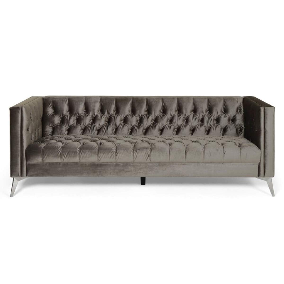 Designer Sofa Set:- Logue 3 Seater Velvet Fabric Luxury Furniture Sofa Set