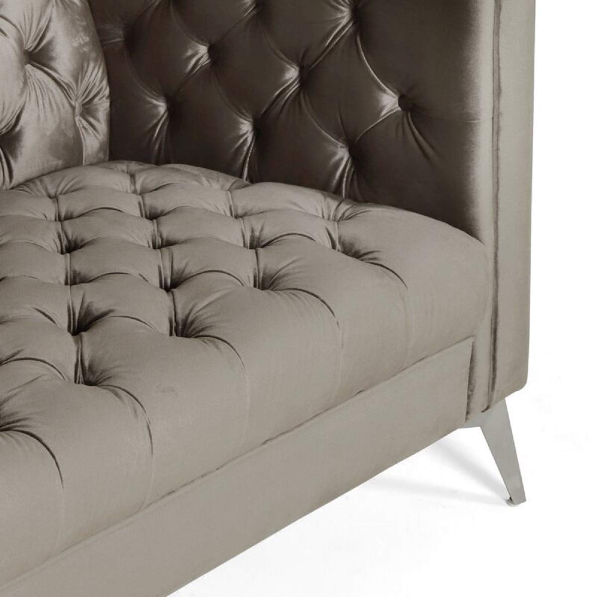 Designer Sofa Set:- Logue 3 Seater Velvet Fabric Luxury Furniture Sofa Set