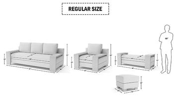 Designer Sofa Set:- Paes 3+2+1 Fabric Wooden Luxury Furniture Sofa Set