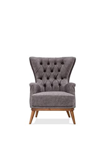 Designer Sofa Set:- Fortune 2+2+ 2 Wing Chair Fabric 6 Seater Luxury Furniture Sofa Set (Red & Grey)