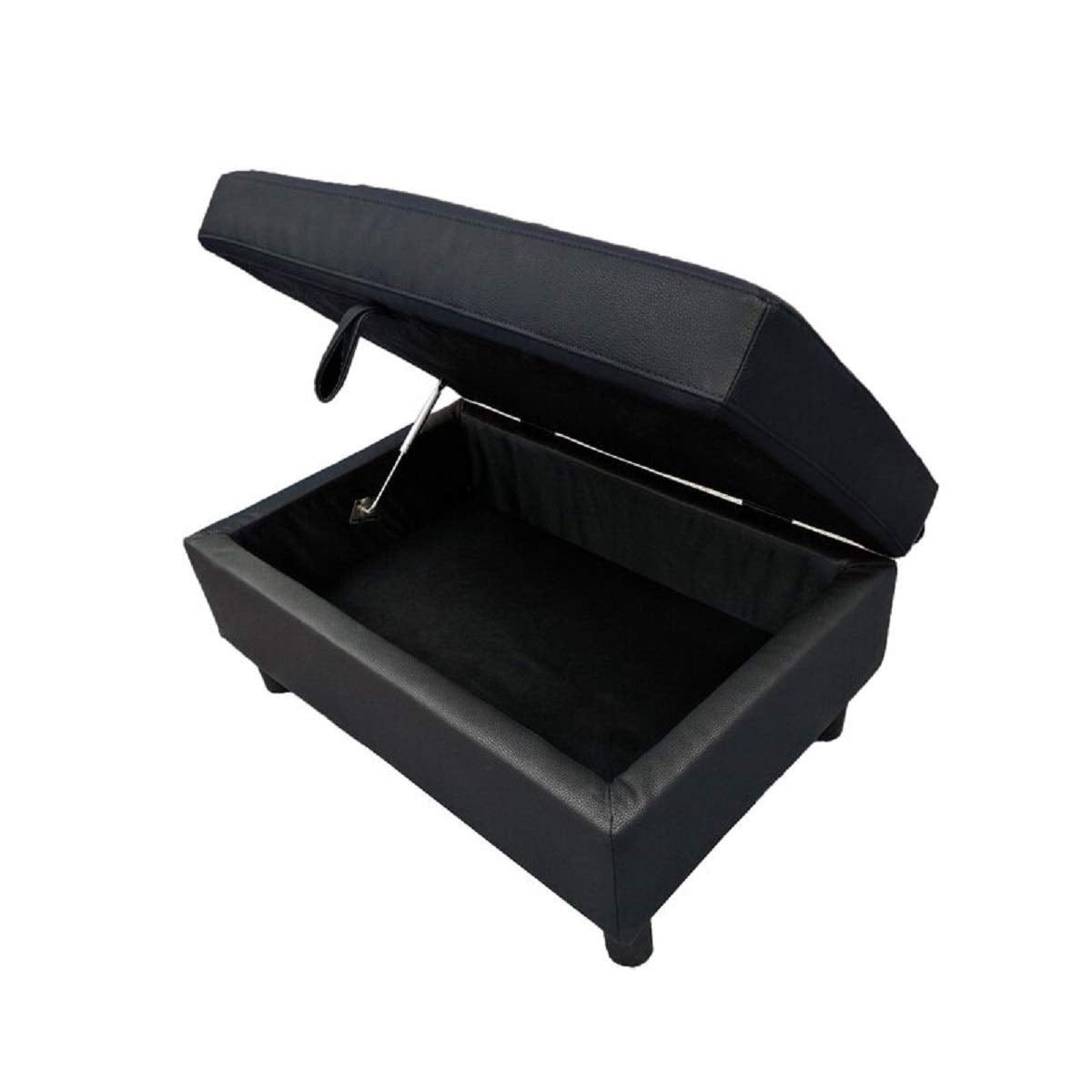 Designer Sofa Set:- Paes 3+2+1 Leatherette Luxury Furniture Sofa Set (Black)