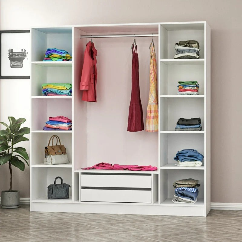 4 Door Wardrobe: Designer 4 Door Manufactured Wood Wardrobe