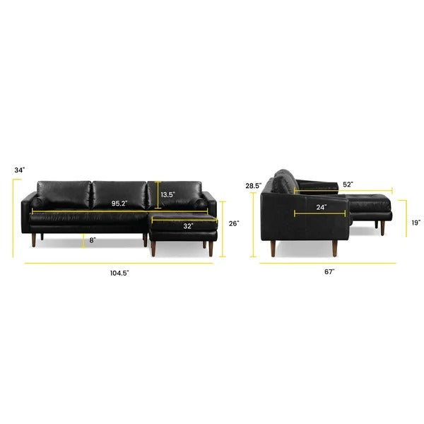 Designer Sofa Set:- Kate L Shape 5 Seater Leatherette Luxury Furniture Sofa Set