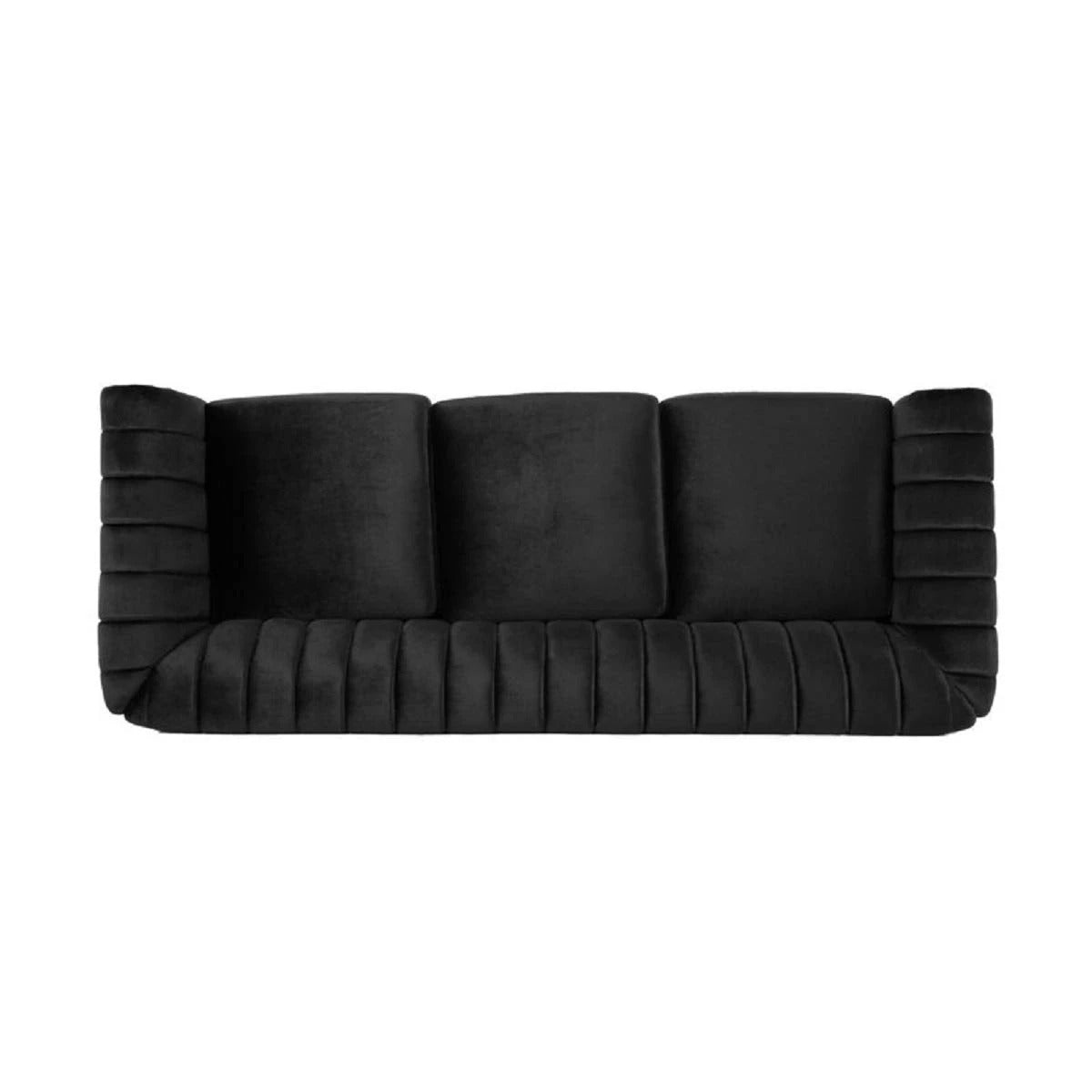 Designer Sofa Set:- 3 Seater Velvet Fabric Luxury Furniture Sofa Set
