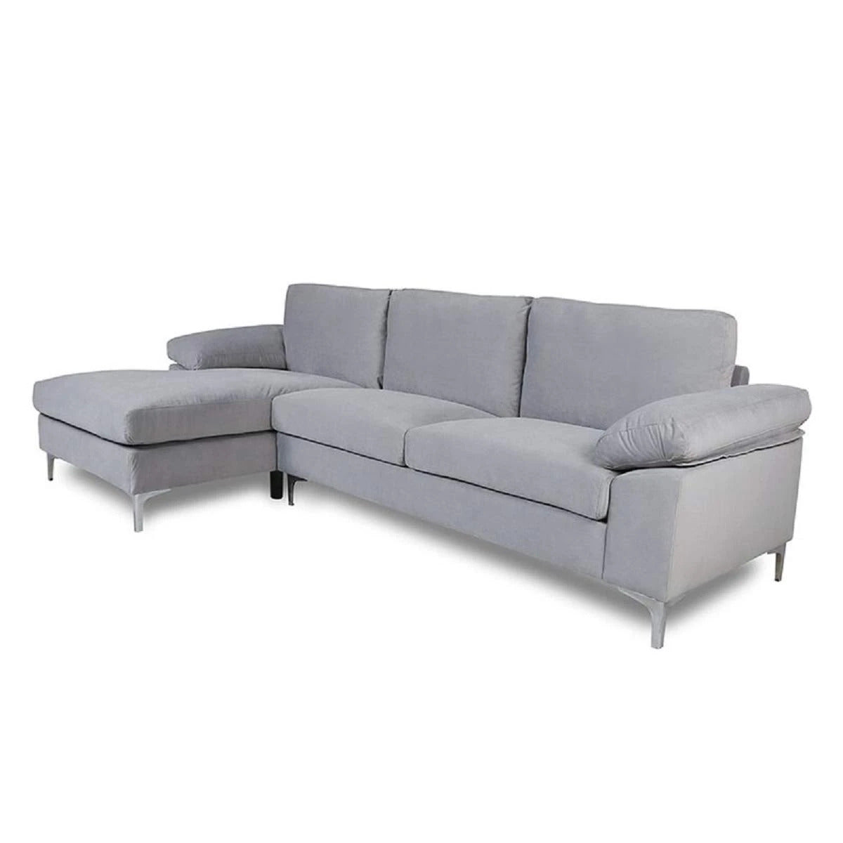 Designer Sofa Set:- Daiyan L Shape 5 Seater Velvet Luxury Furniture Sofa Set