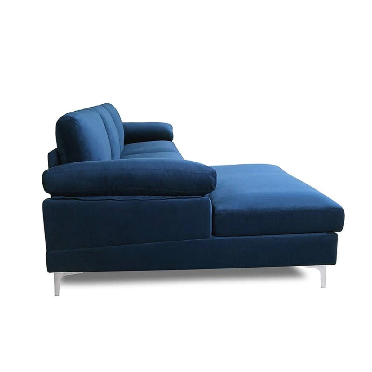Designer Sofa Set:- Daiyan L Shape 5 Seater Velvet Luxury Furniture Sofa Set