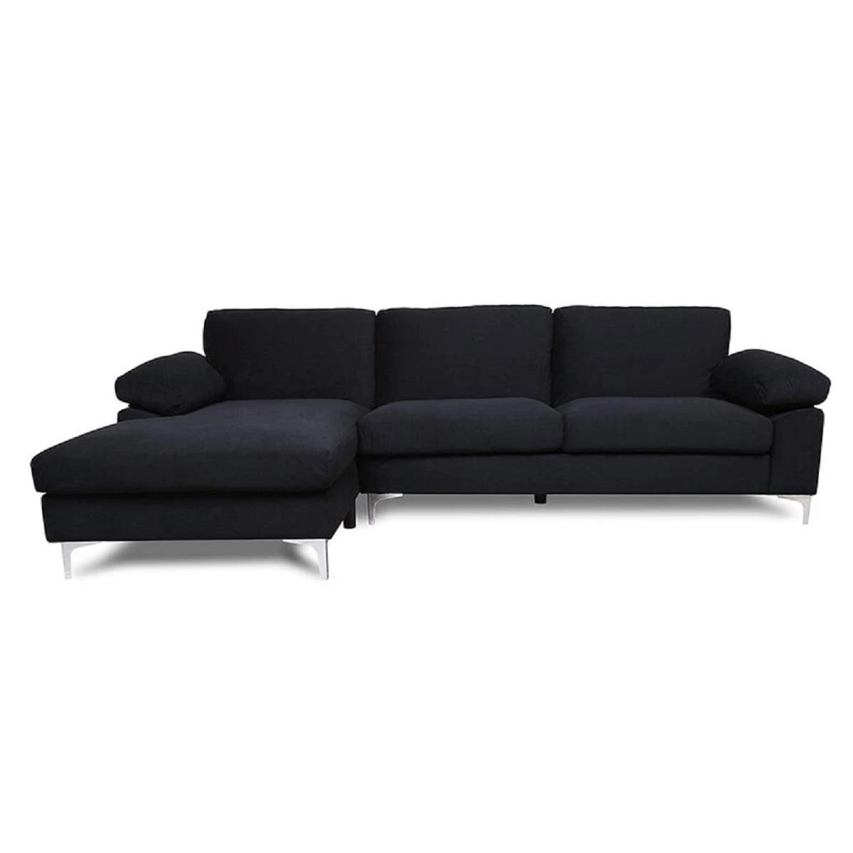 Designer Sofa Set:- Daiyan L Shape 5 Seater Velvet Luxury Furniture Sofa Set
