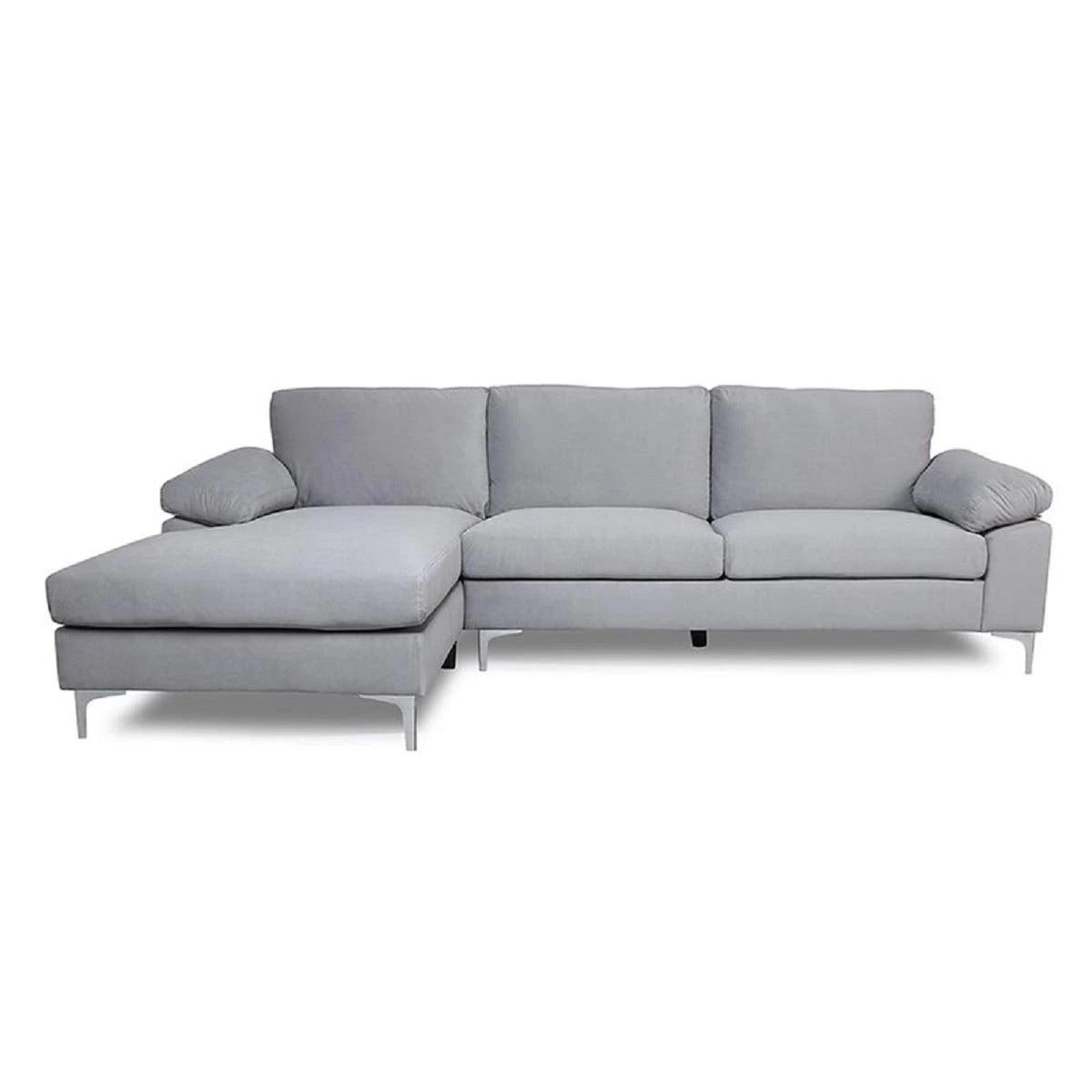 Designer Sofa Set:- Daiyan L Shape 5 Seater Velvet Luxury Furniture Sofa Set