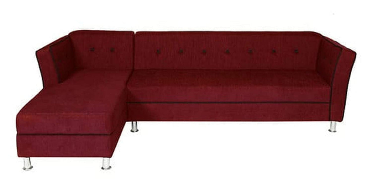 Designer Sofa Set:- Dora L Shape 5 Seater Fabric Luxury Furniture Sofa Set