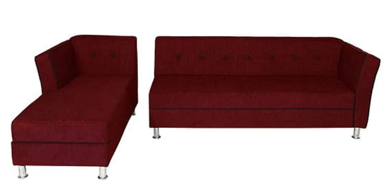 Designer Sofa Set:- Dora L Shape 5 Seater Fabric Luxury Furniture Sofa Set