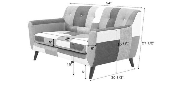 Designer Sofa Set : Fabric Legs Wood Luxury Furniture Sofa Set ( Multicolour)