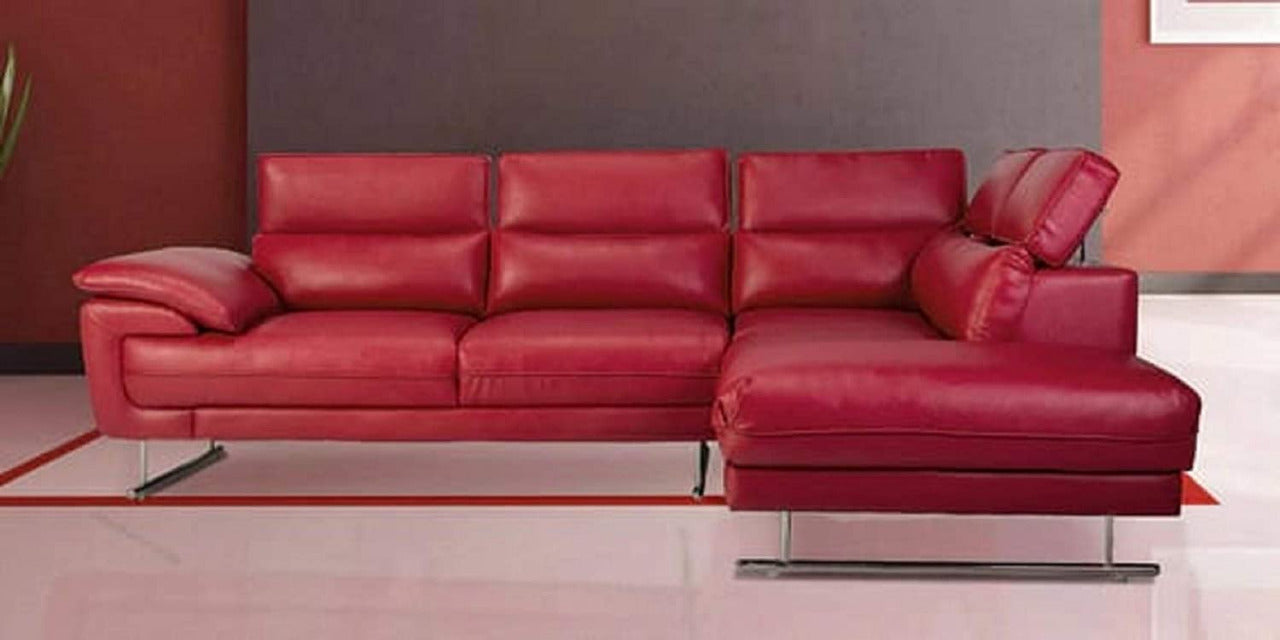 Designer Sofa Set:- Hugo L Shape 5 Seater Leatherette Sofa Set Luxury Furniture