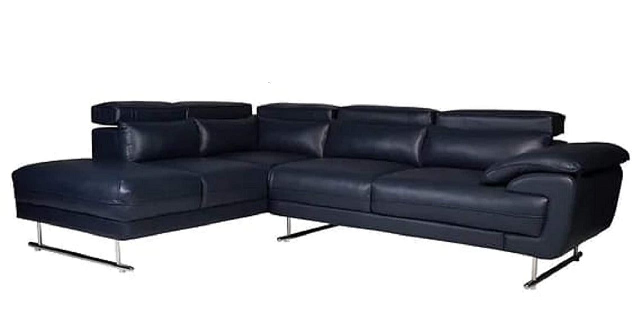 Designer Sofa Set:- Hugo L Shape 5 Seater Leatherette Sofa Set Luxury Furniture