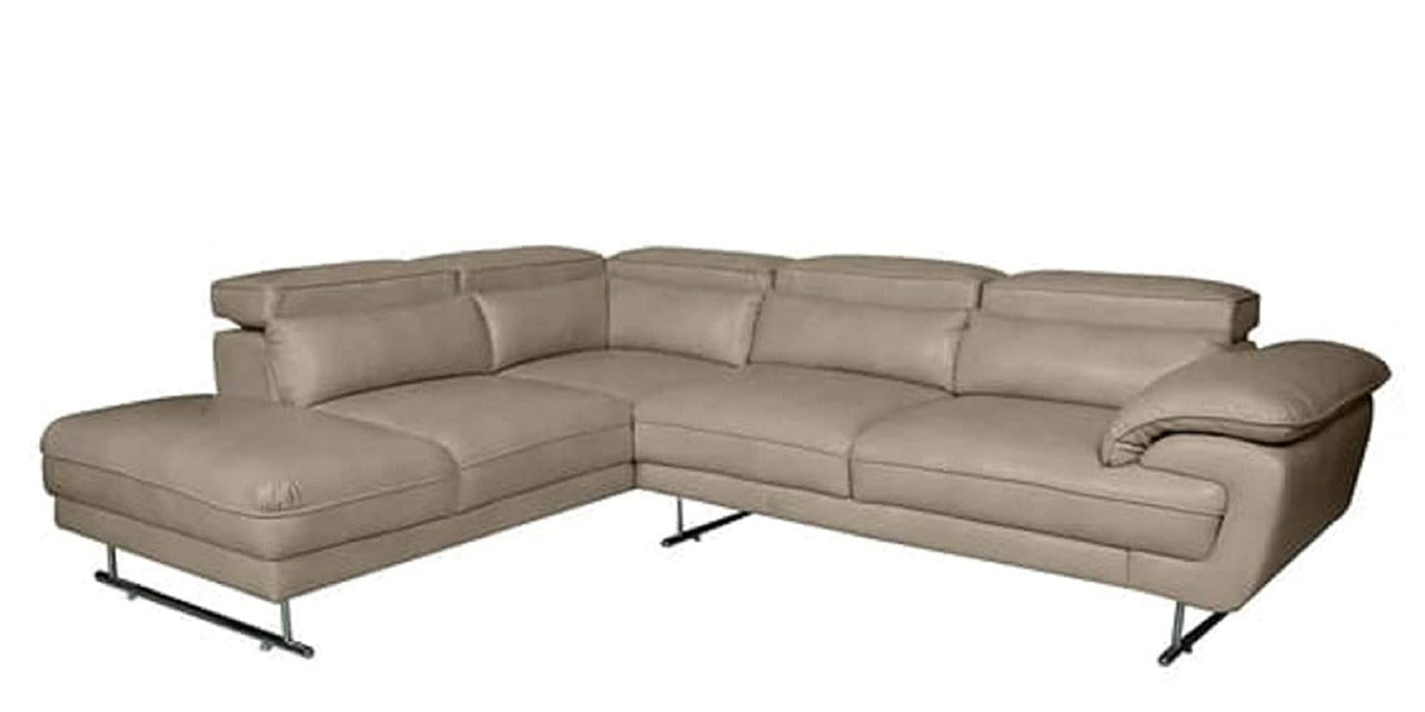 Designer Sofa Set:- Hugo L Shape 5 Seater Leatherette Sofa Set Luxury Furniture