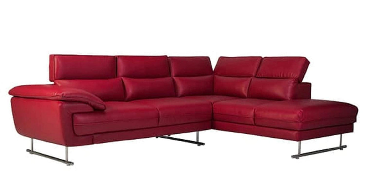Designer Sofa Set:- Hugo L Shape 5 Seater Leatherette Sofa Set Luxury Furniture