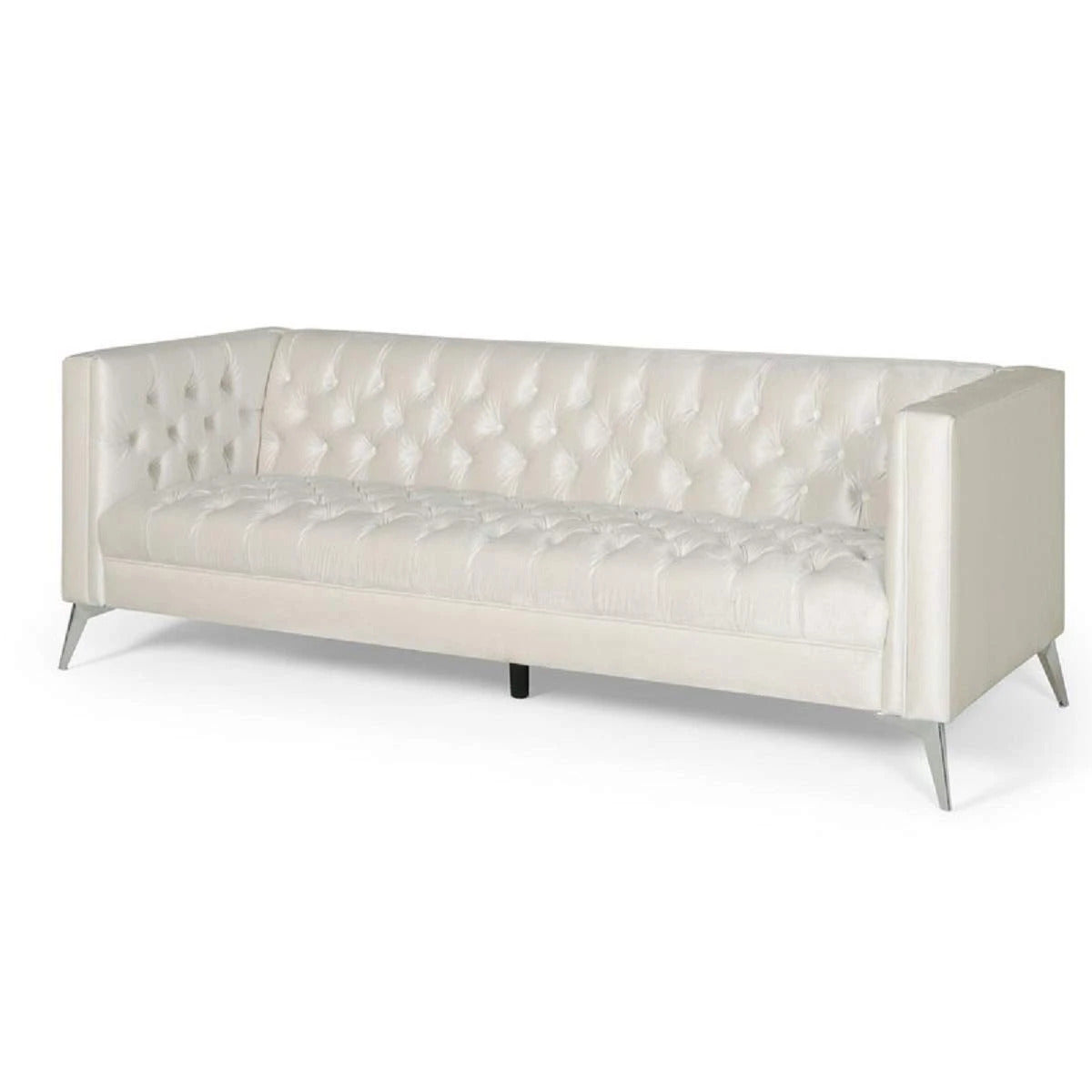 Designer Sofa Set:- Logue 3 Seater Velvet Fabric Luxury Furniture Sofa Set