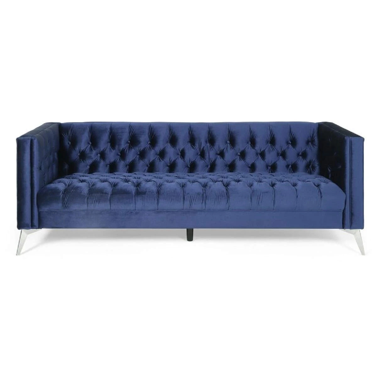 Designer Sofa Set:- Logue 3 Seater Velvet Fabric Luxury Furniture Sofa Set