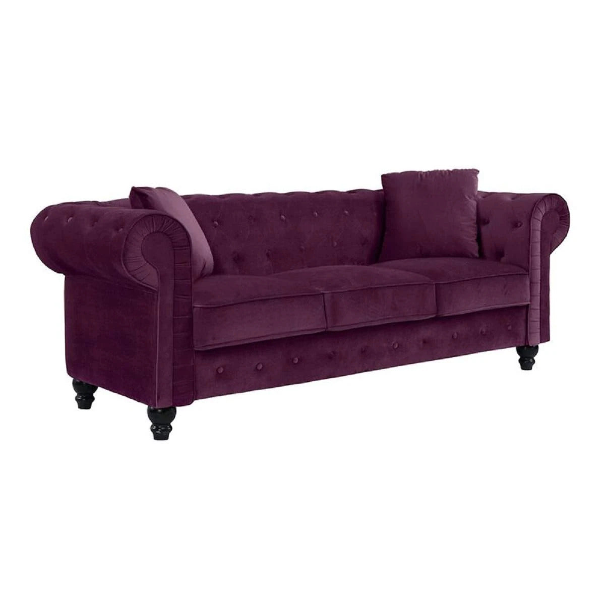 Designer Sofa Set:- Logue 3 Seater Velvet Fabric Sofa Set luxury furniture