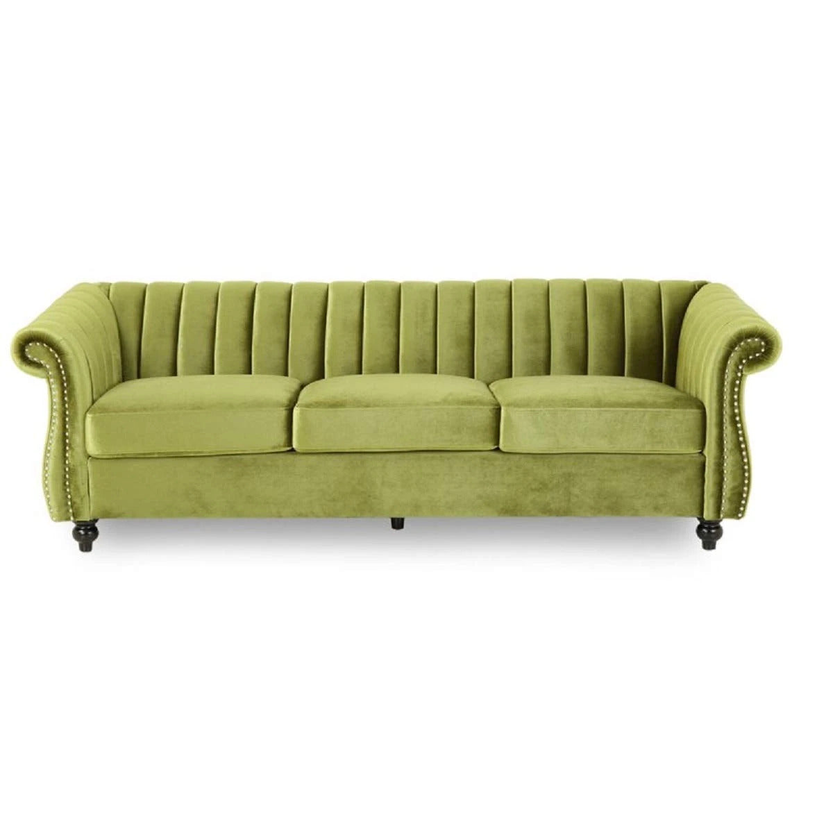 Designer Sofa Set:- 3 Seater Velvet Fabric Luxury Furniture Sofa Set