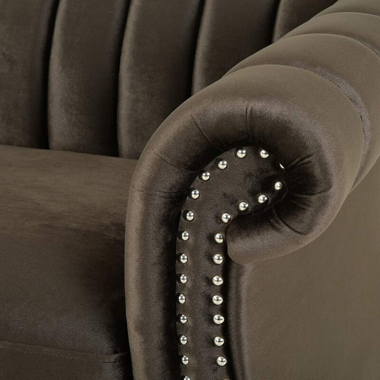 Designer Sofa Set:- 3 Seater Velvet Fabric Luxury Furniture Sofa Set