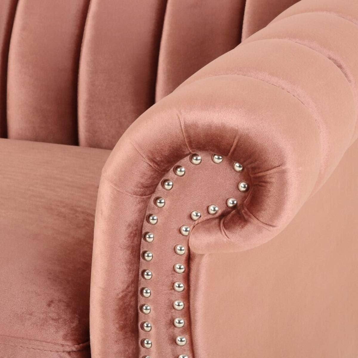 Designer Sofa Set:- 3 Seater Velvet Fabric Luxury Furniture Sofa Set