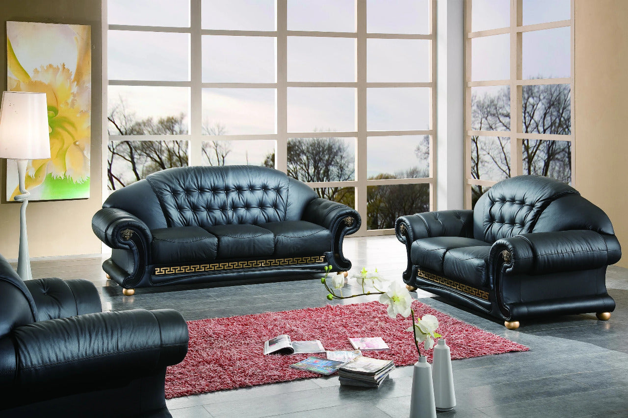 Designer Sofa Set:- American Style Leatherette with wood Luxury Furniture Sofa Set