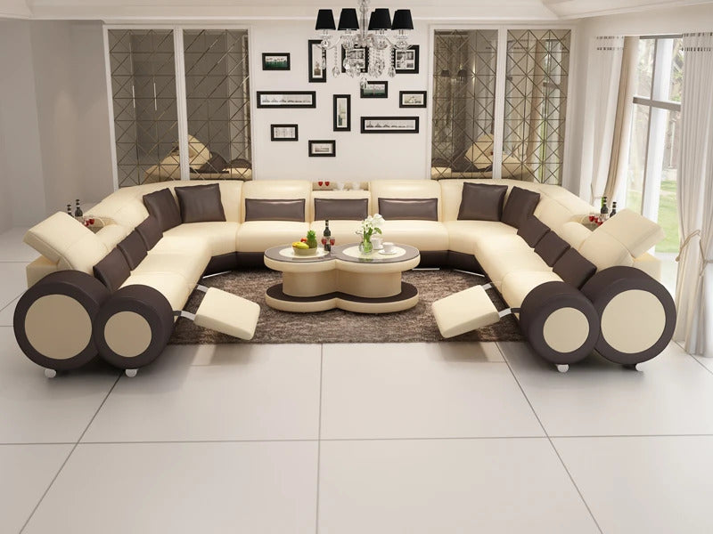 Designer Sofa Set:- U Shape Luxury Furniture Sofa Set
