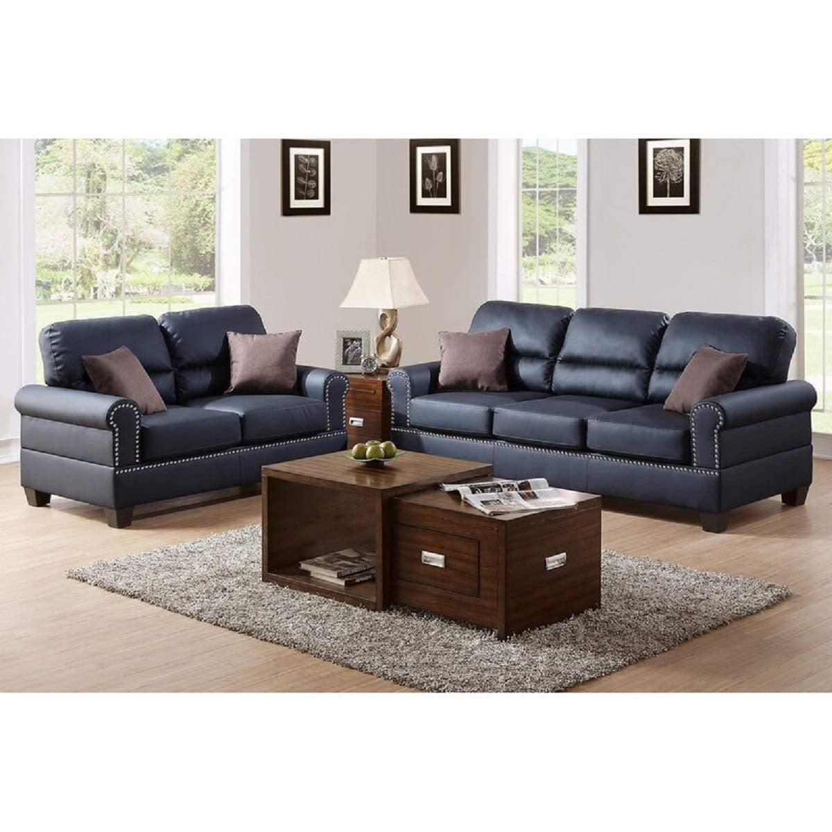 Designer Sofa Set:- ZIAA 3+2 Leatherette Sofa Set Luxury Furniture